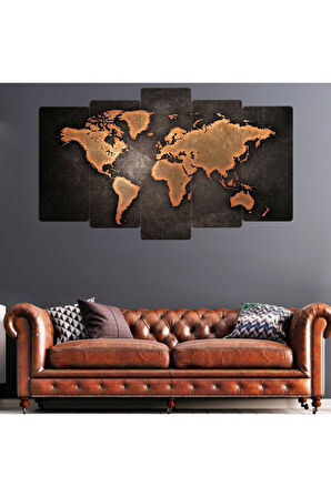 Dünya Haritası Mdf Tablo