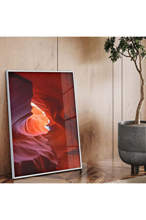 Siyah Metal Çerçeveli Modern Çizim Kırılmaz Cam Tablo