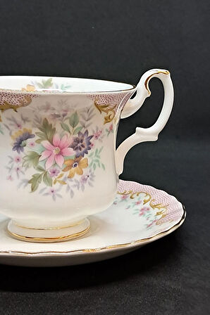 Serenity Bone China England Vintage Duble Kahve Fincanı 180 ml