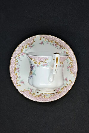 Serenity Bone China England Vintage Duble Kahve Fincanı 180 ml