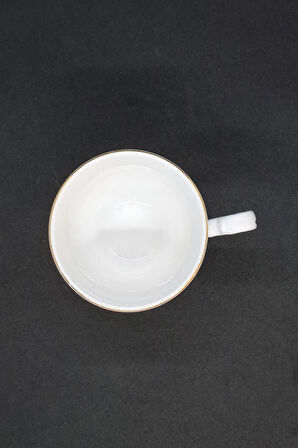 Royal Kent Kırmızı Sarı Vintage Duble Kahve Fincanı TEK FİNCAN 180 ml