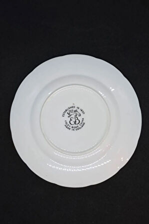 Foley Bone China İngiliz Yeşil Porselen Antika Tatlı Tabağı 15 cm