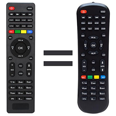 Mersat Vip Full Hd Uydu Alıcı Kumandası