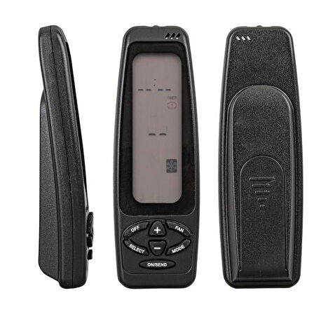 Electra Rc-4 / Rc-3 / Rc-7wmz Klima Kumandasi Siyah Uzun Ekran