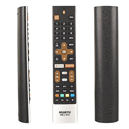 Skyworth Rm-l1670 Lcd Led Tv Kumandası - Netflix Ve Google Play Tuşlu