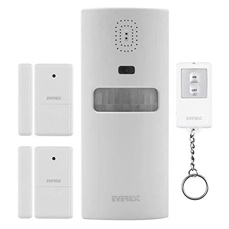 Everest Eg-9830 Pır Kızılötesi Hareket Sensörlü Güvenlik Alarmı Uzaktan Kumandalı