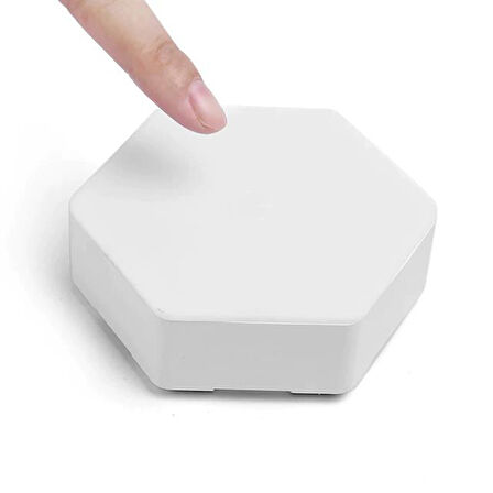 Powermaster Mx-359 Tekli Altıgen Kumandalı Pilli Dokunmatik Tezgah Altı - Duvar Led Aydınlatma