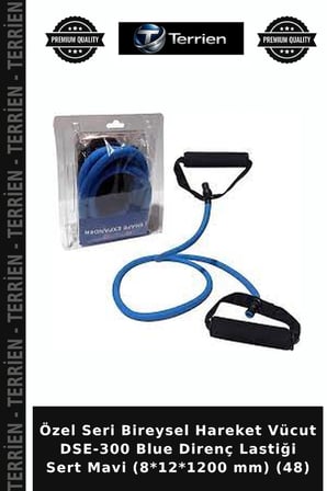 Özel Seri Bireysel Hareket Vücut DSE-300 Blue Direnç Lastiği Sert Mavi (8*12*1200 mm) (48)