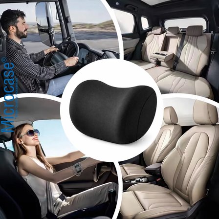Microcase Ortopedik Memory Foam Nefes Alabilen Kumaş Oto Koltuk Kafa Destek Minderi AL5522