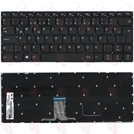 Lenovo ideaPad Yoga 710-14ISK, 80TY Klavye Tuş Takımı Q Siyah Renk Türkçe Keyboard