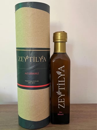 Acı Kırmızı Biberli Zeytinyağı 250 ml