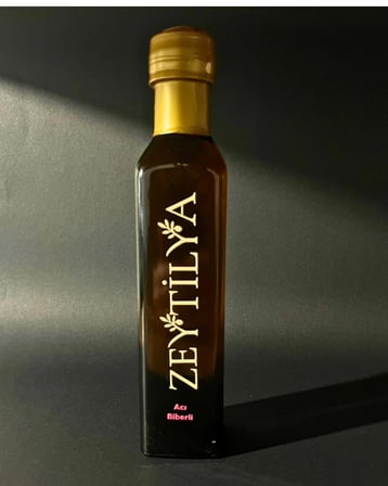 Acı Kırmızı Biberli Zeytinyağı 250 ml