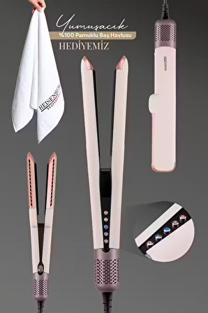  Airstrait Saç Düzleştirici Hava Üflemeli Saç Şekillendirici Saç Maşası Pink