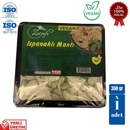 Ziyafe Vegan Ispanaklı Mantı 350gr