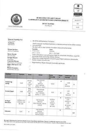 3 LT Natürel Sızma Zeytinyağı (2025/26) Soğuk Sıkım Filtresiz         