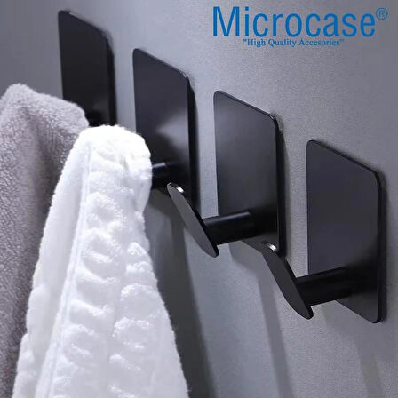 Microcase Yapışkanlı Paslanmaz Çelik Banyo Mutfak Eşya Havlu Vb Metal Askılık - GÜMÜŞ AL5180 1 ADET