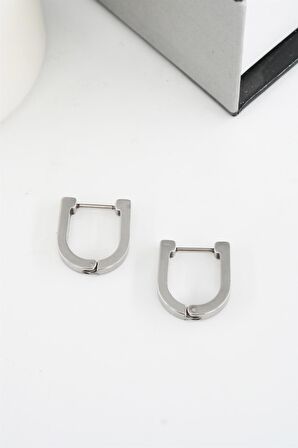 Kadın 316 L Paslanmaz Çelik 1.5 cm Geometrik Küpe