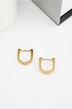 Kadın 316 L Paslanmaz Çelik 1.5 cm Geometrik Küpe