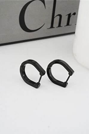 Kadın 316 L Paslanmaz Çelik 1.8 cm Oval Model Küpe