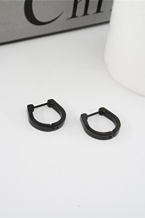 Kadın 316 L Paslanmaz Çelik 1.8 cm Oval Model Küpe