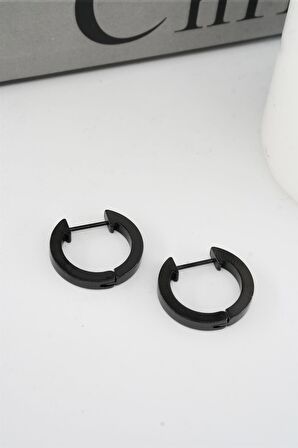 Kadın 316 L Paslanmaz Çelik 2 cm Oval Model Küpe