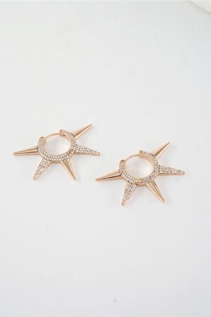 Kadın Vip Seri  Xuping Rose Gold  Küpe Seti