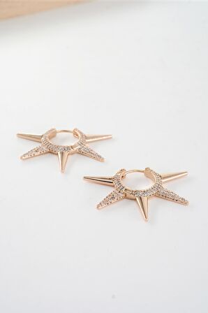 Kadın Vip Seri  Xuping Rose Gold  Küpe Seti