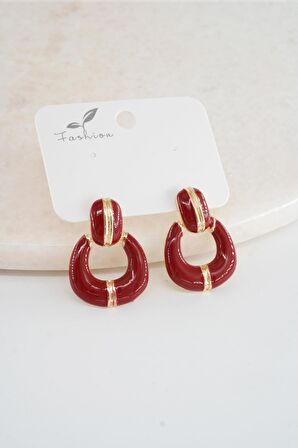 Kadın Vip Seri Sallantılı Mineli Küpe Seti