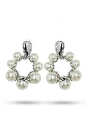 Kadın Vip Seri Suni İncili Özel Tasarım Marka Küpe Seti