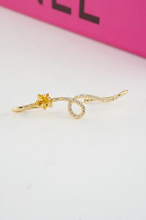 Kadın Vip Seri Özel Tasarım Baget Zirkon Taşlı 6'lı Küpe Seti 039