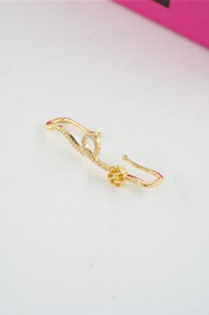 Kadın Vip Seri Özel Tasarım Baget Zirkon Taşlı 6'lı Küpe Seti 039