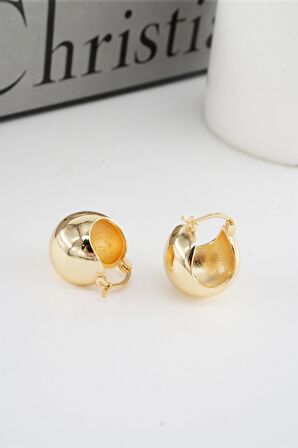 Kadın Vip Seri 1.8 cm Oval Model Küpe