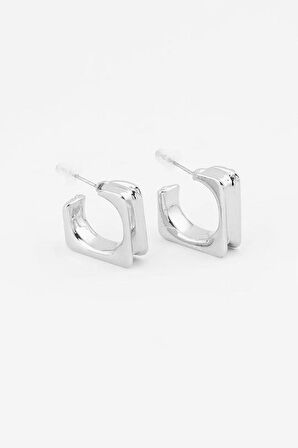 Kadın Özel Tasarım Kare Model 2.5 cm Küpe