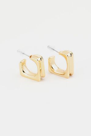 Kadın Özel Tasarım Kare Model 2.5 cm Küpe 0001