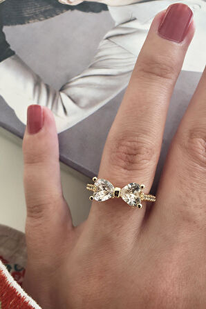 Kadın Vip Seri Baget Zirkon Taşlı Numarasız Ayarlanabilir Yüzük