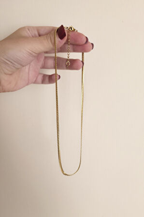 316 L Çelik Antialerjenik Kararmaz Kolye  45+7 cm