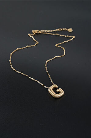 Kadın 316 L Paslanmaz Çelik Balon Harf Kolye G