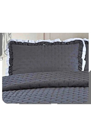 Çapa Home Çift Kişilik River Fırfırlı Yatak Örtüsü (Çift Taraflı)