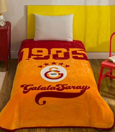 Taç Lisanslı Tek Kişilik Taraftar Battaniye Galatasaray Şampiyon 25 YENİN MODEL