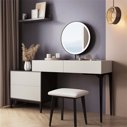 MKY3678 Modern İskandinav Ahşap Makyaj Masası Takımı