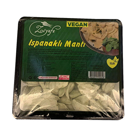 Ziyafe Vegan Ispanaklı Mantı 8 x 350gr