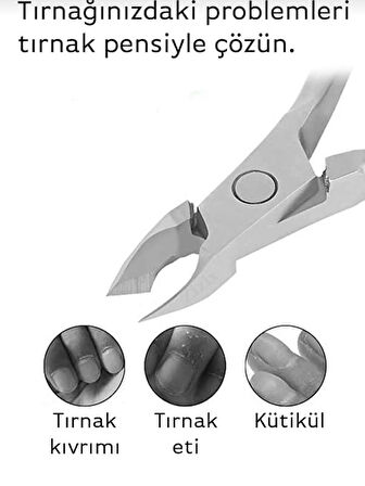 Paslanmaz Çelik Tırnak Eti Makası, Et Pensi Dayanıklı Tırnak Bakım Makası