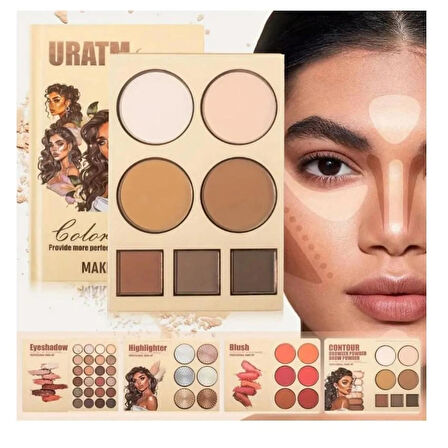 Kitap Model Makyaj Paleti Makyaj Seti