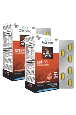 Zade Vital Aspir Yağı 600 mg 60 Kapsül 2 Adet
