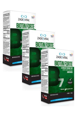 Zade Vital Biotin Forte 5000 mcg 30 Yumuşak Kapsül 3 Adet