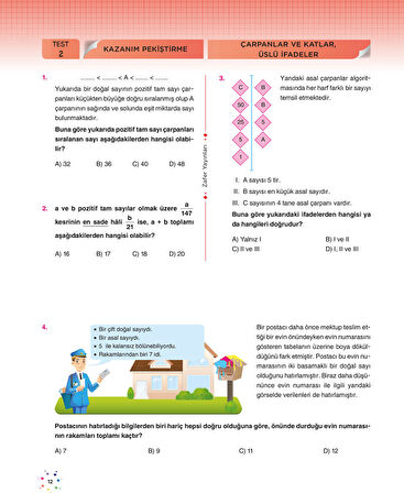 Zafer Yayınları LGS 8. Sınıf MATEMATİK Soru Bankası - YENİ
