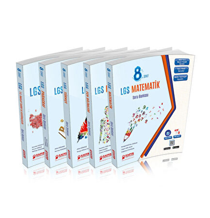 Zafer Yayınları - 8. Sınıf TÜM DERSLER Soru Bankası [5’li Set]