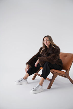Nitra Premium Gümüş Kadın Sneaker