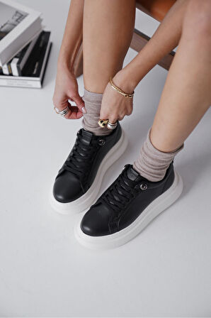 Freya Premium Siyah Kadın Sneaker