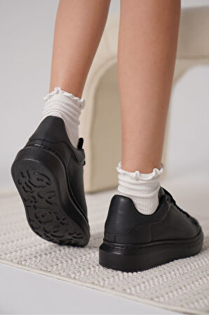 Samira Premium Ortopedik Siyah Kadın Sneaker